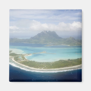 Aimant Vue aérienne depuis un petit avion de banlieue de 