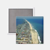 Aimant Vue aérienne d'Ocean City Maryland (Recto/Verso)