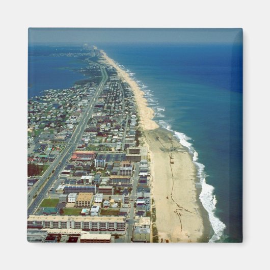 Aimant Vue aérienne d'Ocean City Maryland (Devant)