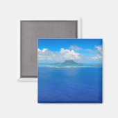 Aimant Vue aérienne sur l'aimant Bora Bora (Recto/Verso)