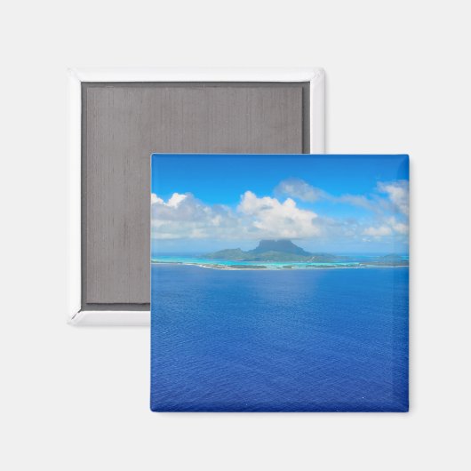 Aimant Vue aérienne sur l'aimant Bora Bora (Recto/Verso)