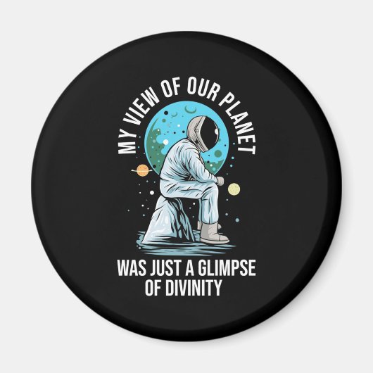 Aimant Vue astronaute de notre planète (Devant)