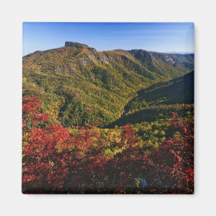 Aimant Vue automnale de la gorge de Linville souvent appe