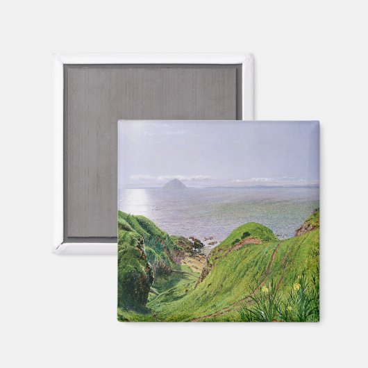 Aimant Vue d'Ailsa Craig et de l'île d'Arran, 1860 (Recto/Verso)