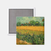 Aimant Vue d'Arles avec Irises par Vincent van Gogh (Recto/Verso)
