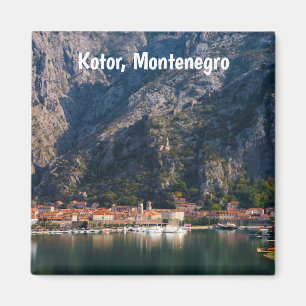 Aimant Vue d'automne de Kotor, Monténégro