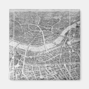 Aimant Vue de ballon de Londres, 1851