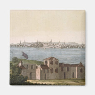 Aimant Vue de Boston, de 'Le Costume Ancien et Moderne