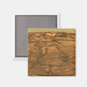 Aimant Vue de Burns Cliff sur Mars (Recto/Verso)