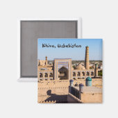 Aimant Vue de Citadel Kunya-ark - Khiva, Ouzbékistan (Recto/Verso)
