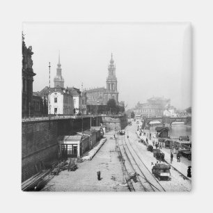 Aimant Vue de Dresde depuis la Bruehlsche Terrasse