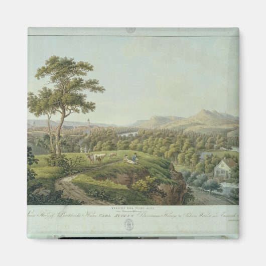 Aimant Vue de Jena de Rasenhuehlberg, vers 1810 (Devant)