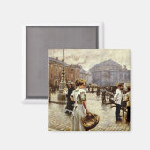 Aimant Vue de Kongens Nytorv, Copenhague (Recto/Verso)