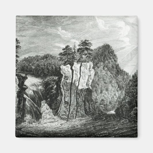 Aimant Vue de la cascade de Passaic River, New Jersey (Devant)