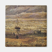 Aimant Vue de la mer à Scheveningen par Vincent van Gogh (Devant)