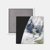 Aimant Vue de la Terre depuis l'espace (Recto/Verso)