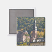 Aimant Vue de la vieille ville de Heidelberg (Recto/Verso)
