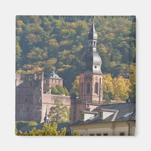 Aimant Vue de la vieille ville de Heidelberg (Devant)