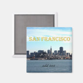 Aimant Vue de la ville de San Francisco depuis la baie (Recto/Verso)