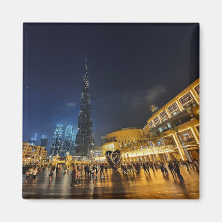 Aimant Vue de l'architecture futuriste Burj Khalifa
