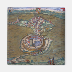 Aimant Vue de l'endroit de Louis le grand, avec un de t