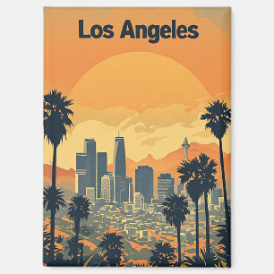 Aimant Vue de Los Angeles Californie Souvenir
