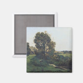Aimant Vue de Moncel-sur-Seine, vers 1868 (Recto/Verso)