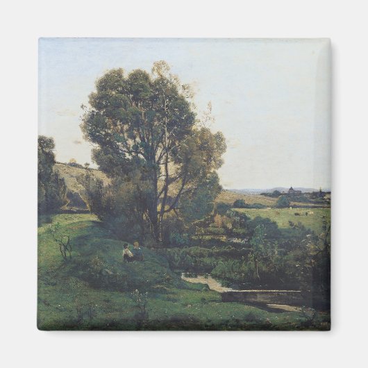 Aimant Vue de Moncel-sur-Seine, vers 1868 (Devant)