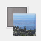 Aimant Vue de Mountain View (Recto/Verso)