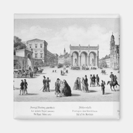 Aimant Vue de Munich, 1869 (Devant)