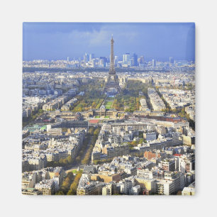 Aimant Vue de Paris avec la défense de Tour Eiffel et de