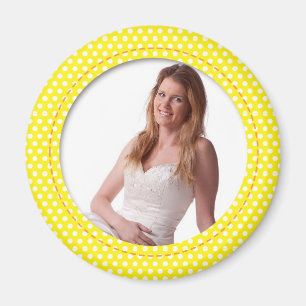 Aimant Vue de Polkadot en jaune