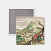 Aimant Vue de Potosi en Bolivie (Recto/Verso)