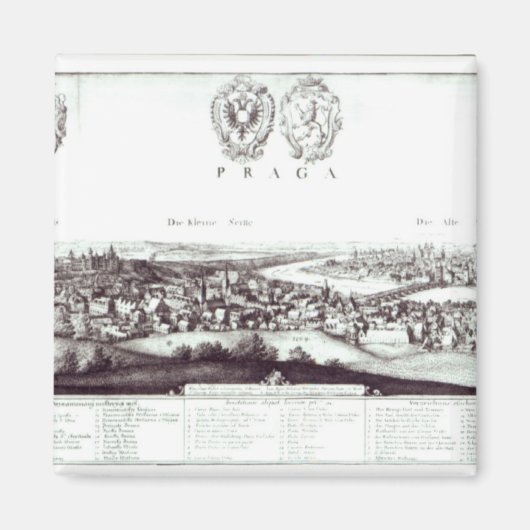 Aimant Vue de Prague, 1649 (Devant)