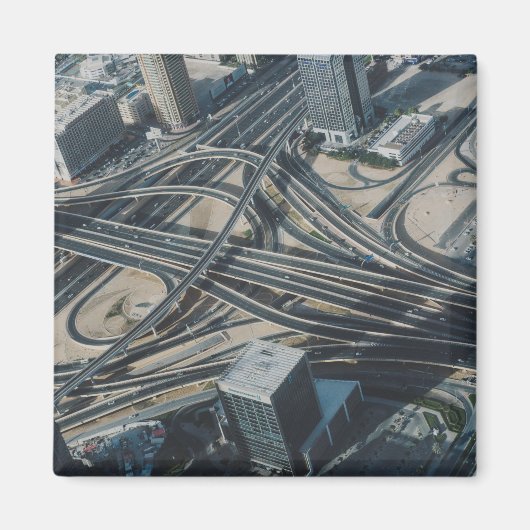 Aimant Vue de route de Burj Khalifa, Dubaï (Devant)
