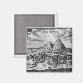 Aimant Vue de Schwyz (Recto/Verso)