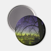 Aimant Vue de Seattle à l'aube (Recto/Verso)