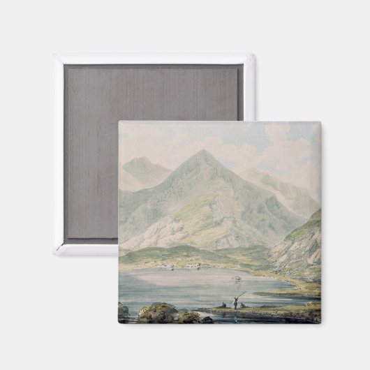 Aimant Vue de Snowdon (Recto/Verso)