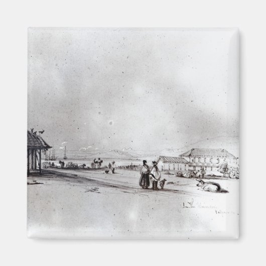 Aimant Vue de Valparaiso, 1834 (Devant)