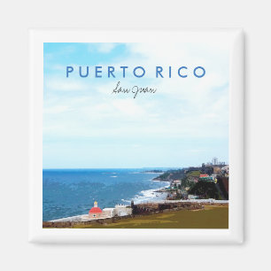 Aimant Vue depuis El Morro, San Juan, Porto Rico