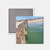 Aimant Vue depuis la jetée, Newport Beach, Californie (Recto/Verso)
