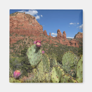 Aimant Vue des buttes jumelles Sedona, Arizona