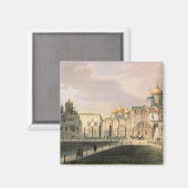 Aimant Vue des cathédrales du Kremlin de Moscou (Recto/Verso)