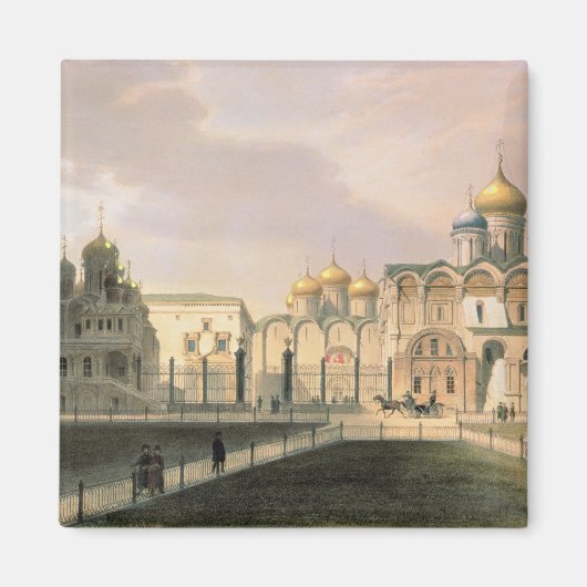Aimant Vue des cathédrales du Kremlin de Moscou (Devant)