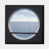 Aimant Vue des hublots (Devant)