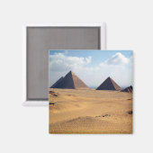 Aimant Vue des Pyramides de Cheops (Recto/Verso)