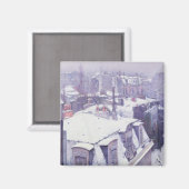 Aimant Vue des toits ou toits sous la neige, 1878 (Recto/Verso)