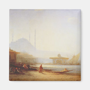 Aimant Vue d'Istanbul, 1864 (huile sur la toile)