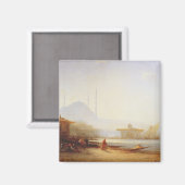 Aimant Vue d'Istanbul, 1864 (huile sur toile) (Recto/Verso)