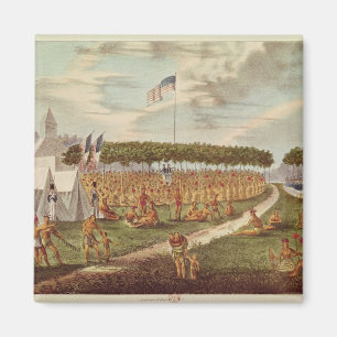 Aimant Vue du grand traité tenu à Prairie du